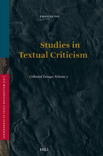 Studies in Textual Criticism: Collected Essays, Volume V (PDF/EPUB Version)