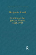 Studies on the Jews of Venice, 1382-1797 (PDF/EPUB Version)
