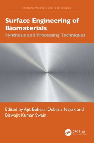 Surface Engineering of Biomaterials: Synthesis and Processing Techniques (PDF/EPUB Version)