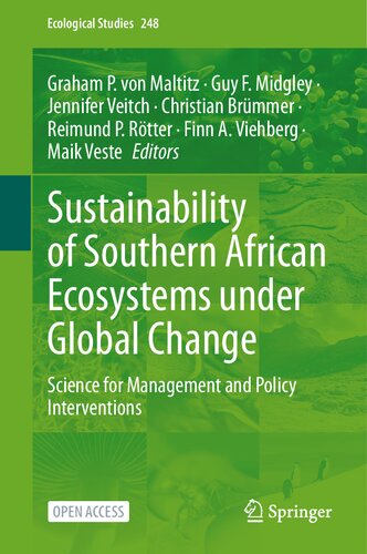 Sustainability of Southern African Ecosystems under Global Change: Science for Management and Policy Interventions (Ecological Studies, 248) (PDF/EPUB Version)