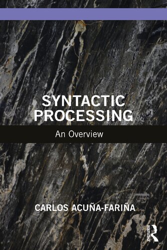 Syntactic Processing: An Overview (PDF/EPUB Version)
