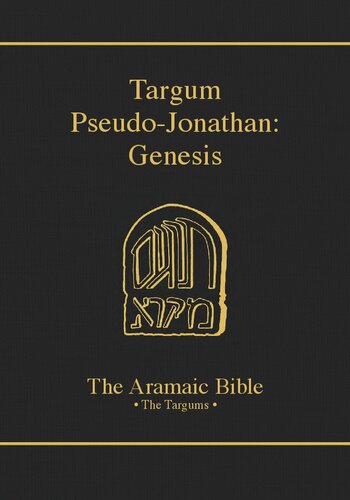 Targum Pseudo-Jonathan: Genesis (PDF/EPUB Version)