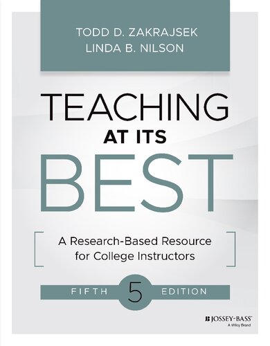Teaching at Its Best: A Research-Based Resource for College Instructors (PDF/EPUB Version)
