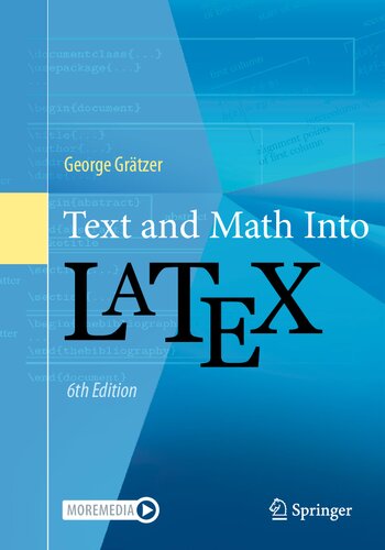 Text and Math Into LATEX (PDF/EPUB Version)