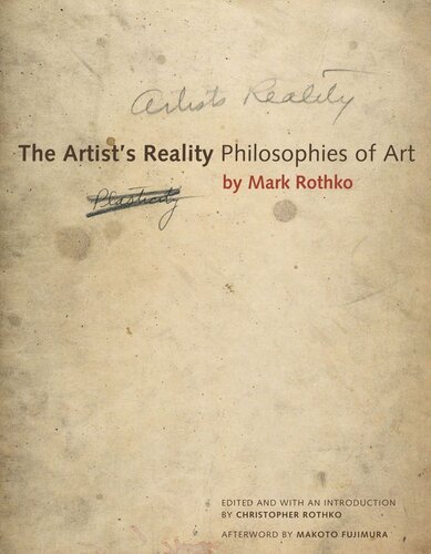 The Artist's Reality: Philosophies of Art (PDF/EPUB Version)
