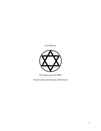 The Beginning of the West (PDF/EPUB Version)

