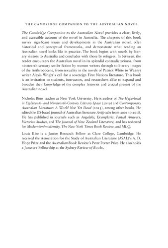 The Cambridge Companion to the Australian Novel (PDF/EPUB Version)
