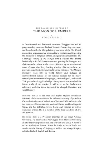 The Cambridge History of the Mongol Empire (PDF/EPUB Version)
