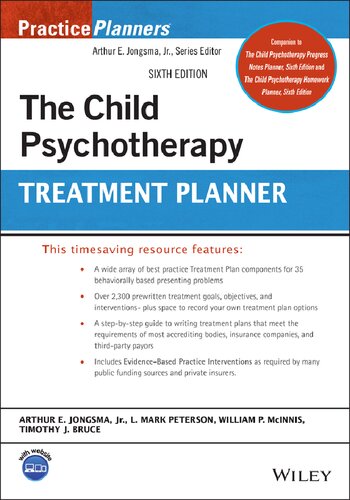 The Child Psychotherapy Treatment Planner (PracticePlanners) (PDF/EPUB Version)
