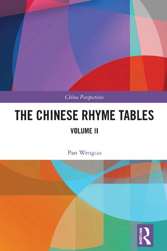 The Chinese Rhyme Tables: Volume II (PDF/EPUB Version)
