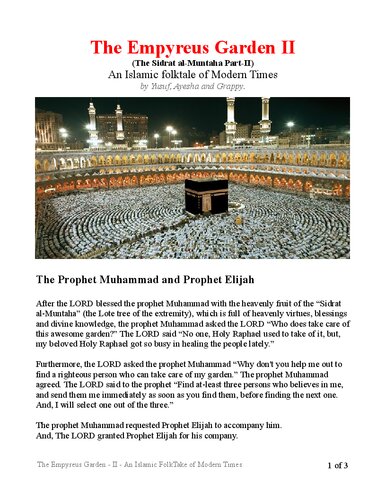 The Empyreus Garden II - An Islamic FolkTale of Modern Times (PDF/EPUB Version)
