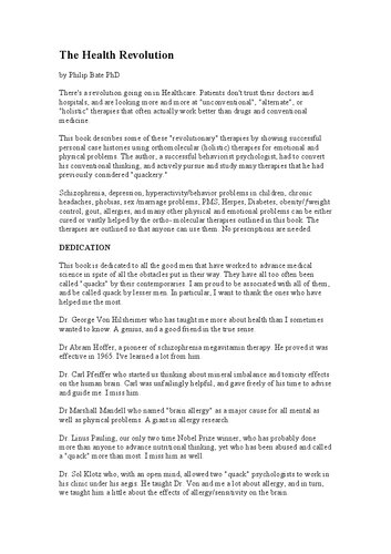 The Health Revolution (PDF/EPUB Version)
