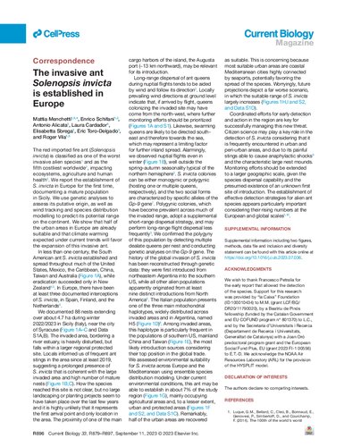The invasive ant Solenopsis invicta is established in Europe (PDF/EPUB Version)
