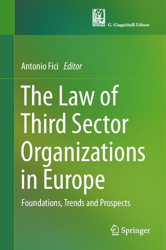 The Law of Third Sector Organizations in Europe: Foundations, Trends and Prospects (PDF/EPUB Version)
