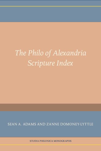 The Philo of Alexandria Scripture Index (PDF/EPUB Version)
