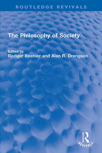 The Philosophy of Society (Routledge Revivals) (PDF/EPUB Version)
