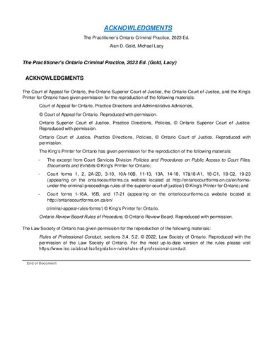 The Practitioner's Ontario Criminal Practice (PDF/EPUB Version)
