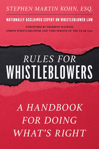 The Rules for Whistleblowers: A Handbook for Doing What's Right (PDF/EPUB Version)
