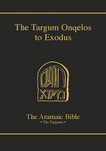 The Targum Onqelos to Exodus (PDF/EPUB Version)