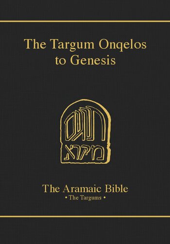 The Targum Onqelos to Genesis (PDF/EPUB Version)