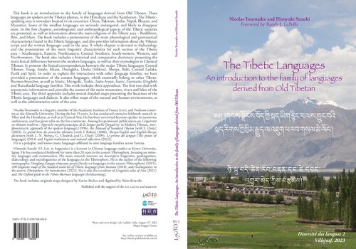 The Tibetic Languages: an introduction to the family of languages derived from Old Tibetan (PDF/EPUB Version)
