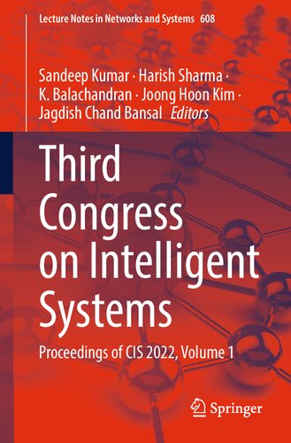 Third Congress on Intelligent Systems: Proceedings of CIS 2022, Volume 1 (PDF/EPUB Version)
