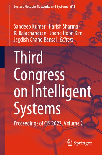 Third Congress on Intelligent Systems: Proceedings of CIS 2022, Volume 2 (PDF/EPUB Version)
