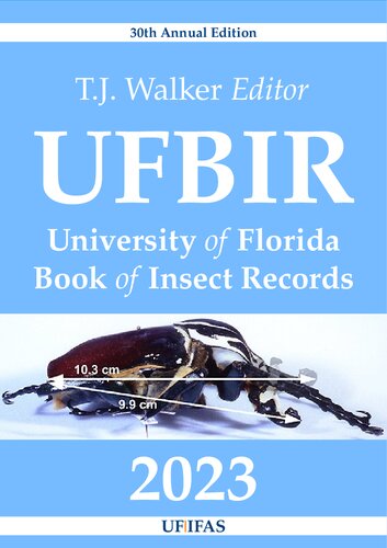 University of Florida Book of Insect Records (PDF/EPUB Version)
