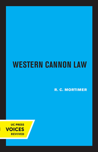 Western Canon Law (PDF/EPUB Version)

