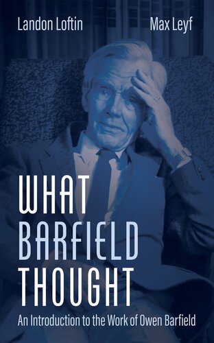 What Barfield Thought (PDF/EPUB Version)
