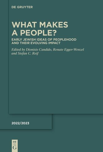 What Makes a People?: Early Jewish Ideas of Peoplehood and Their Evolving Impact (PDF/EPUB Version)
