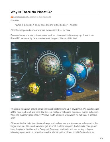Why is there no Planet B? (PDF/EPUB Version)
