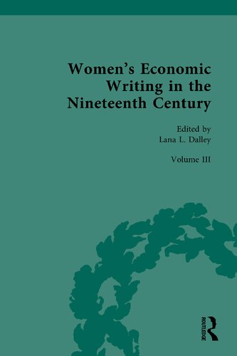 Women’s Economic Writing in the Nineteenth Century (PDF/EPUB Version)
