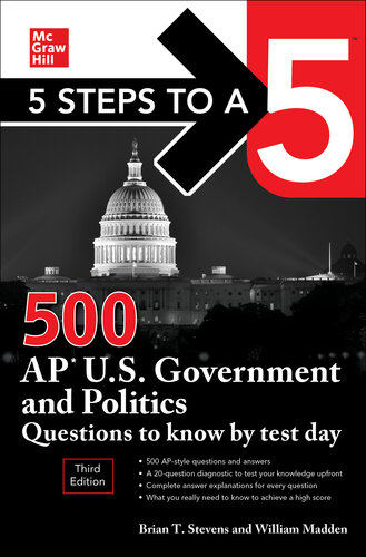 5 Steps to a 5: 500 AP U.S. Government and Politics Questions to Know by Test Day, Third Edition (PDF/EPUB Version)