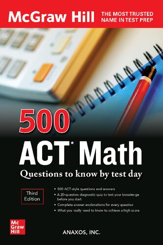 500 ACT MATH QUESTIONS TO KNOW BY TEST DAY (PDF/EPUB Version)