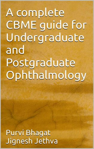 A complete CBME guide for Undergraduate and Postgraduate Ophthalmology (PDF/EPUB Version)