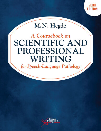 A Coursebook on Scientific and Professional Writing for Speech-Language Pathology (PDF/EPUB Version)
