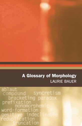 A Glossary of Morphology (PDF/EPUB Version)