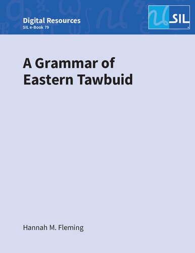 A Grammar of Eastern Tawbuid (PDF/EPUB Version)