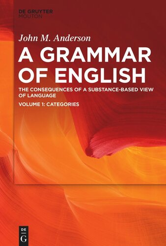 A Grammar of English: Volume 1 Categories (PDF/EPUB Version)