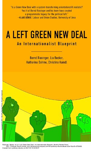 A Left Green New Deal: An Internationalist Blueprint (PDF/EPUB Version)