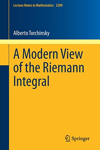 A Modern View of the Riemann Integral (PDF/EPUB Version)