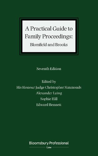 A Practical Guide to Family Proceedings (PDF/EPUB Version)