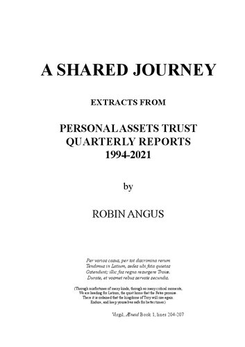 A Shared Journey: Extracts from Personal Assets Trust Quarterly Reports 1994-2021 (PDF/EPUB Version)