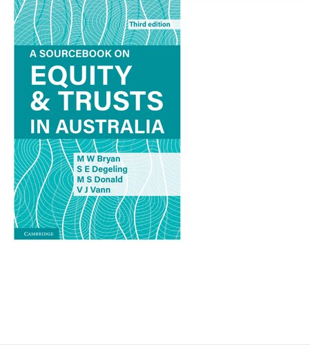 A Sourcebook on Equity and Trusts in Australia (PDF/EPUB Version)