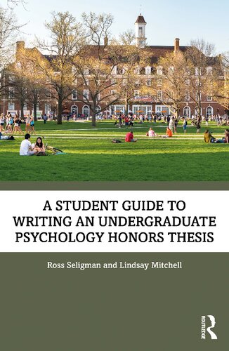 A Student Guide to Writing an Undergraduate Psychology Honors Thesis (PDF/EPUB Version)