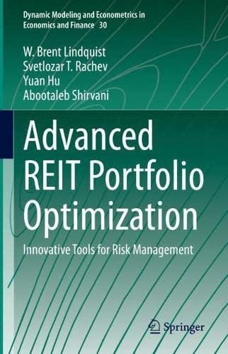 Advanced REIT Portfolio Optimization: Innovative Tools for Risk Management (PDF/EPUB Version)