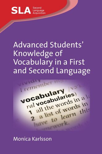 Advanced Students’ Knowledge of Vocabulary in a First and Second Language (PDF/EPUB Version)