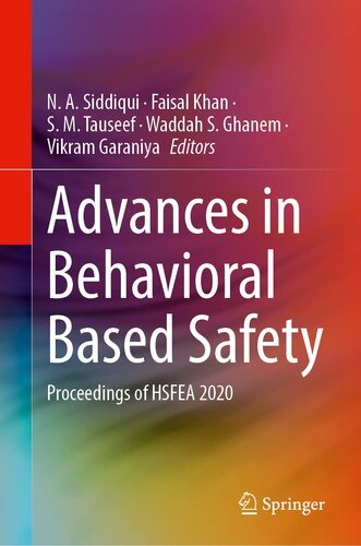 Advances in Behavioral Based Safety: Proceedings of HSFEA 2020 (PDF/EPUB Version)