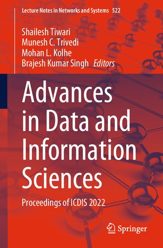 Advances in Data and Information Sciences: Proceedings of ICDIS 2022 (PDF/EPUB Version)